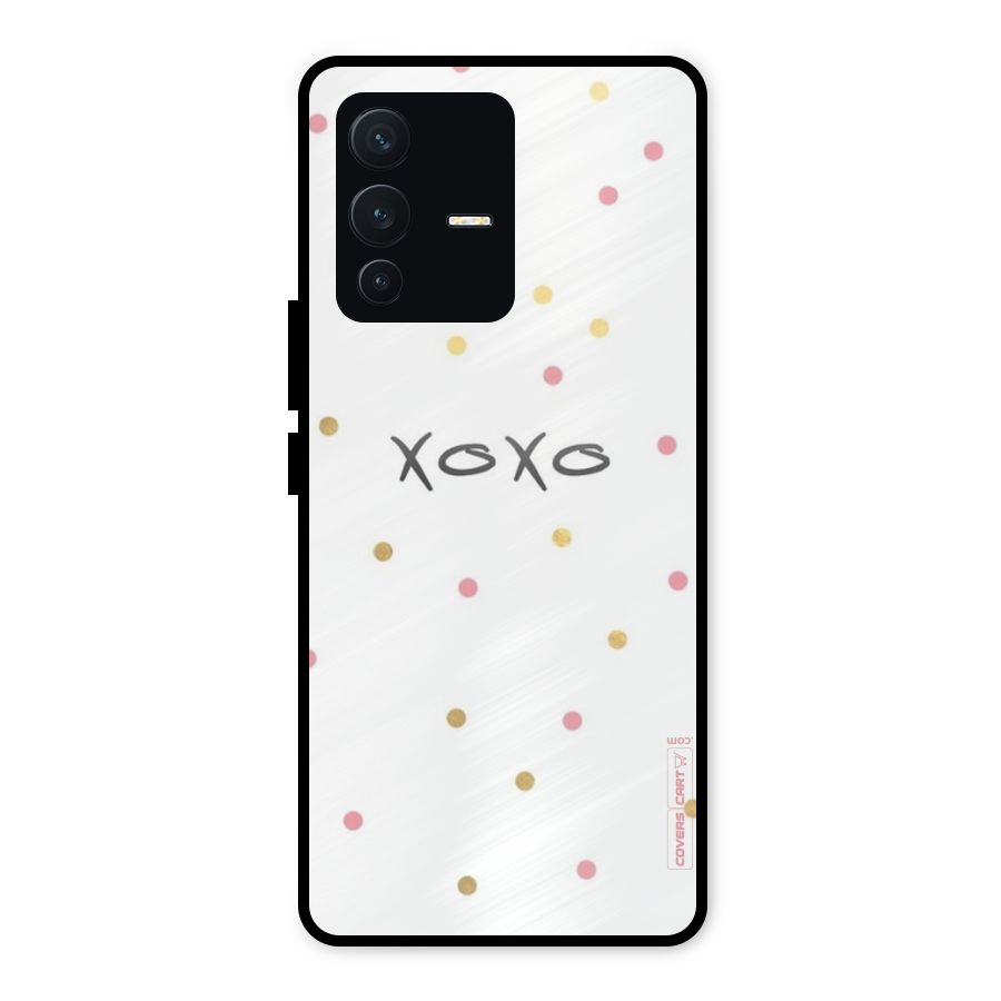 Polka Hugs Metal Back Case for Vivo V23 5G