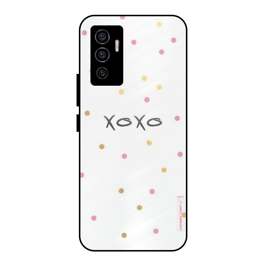 Polka Hugs Metal Back Case for Vivo V23e