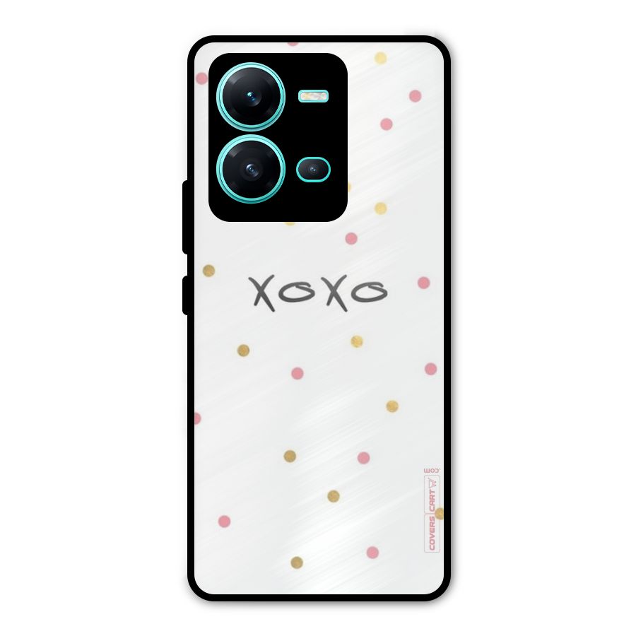 Polka Hugs Metal Back Case for Vivo V25