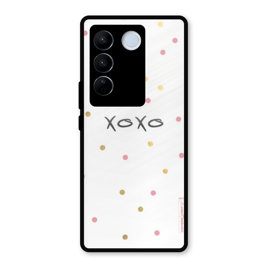Polka Hugs Metal Back Case for Vivo V27