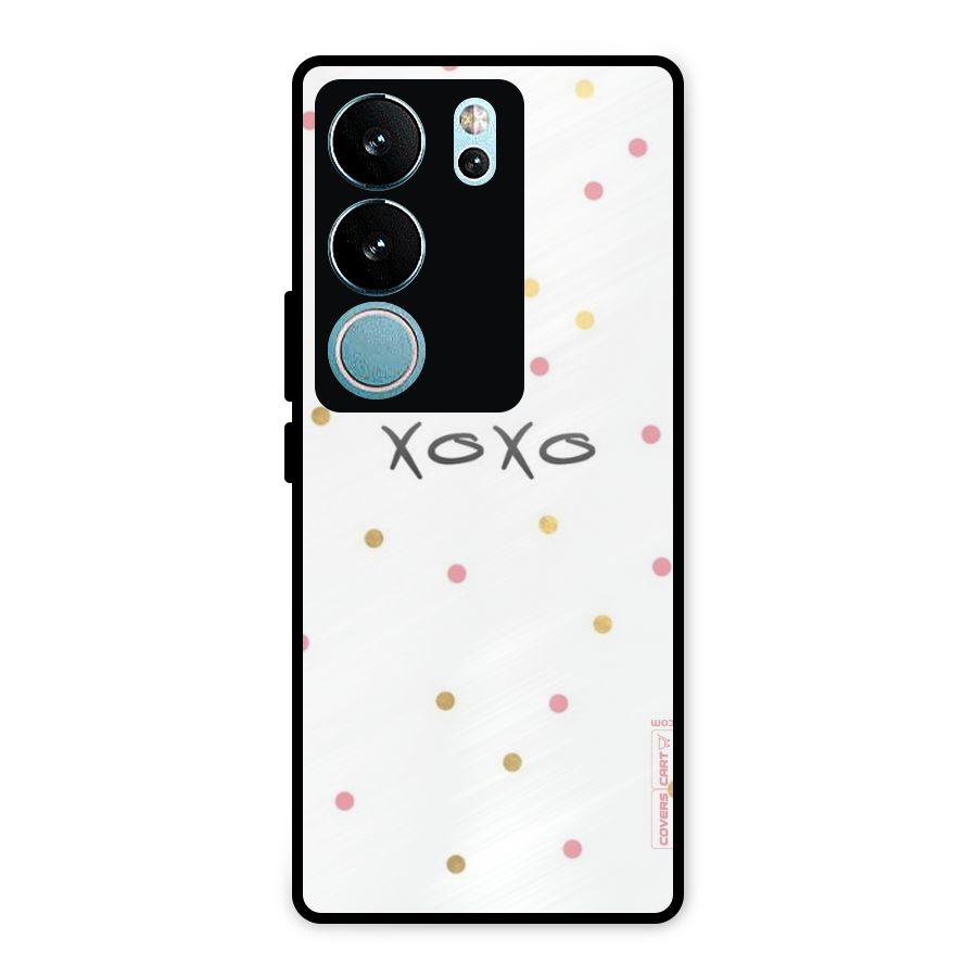Polka Hugs Metal Back Case for Vivo V29 Pro