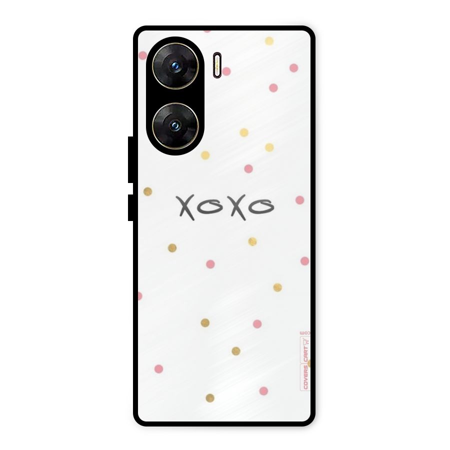 Polka Hugs Metal Back Case for Vivo V29e