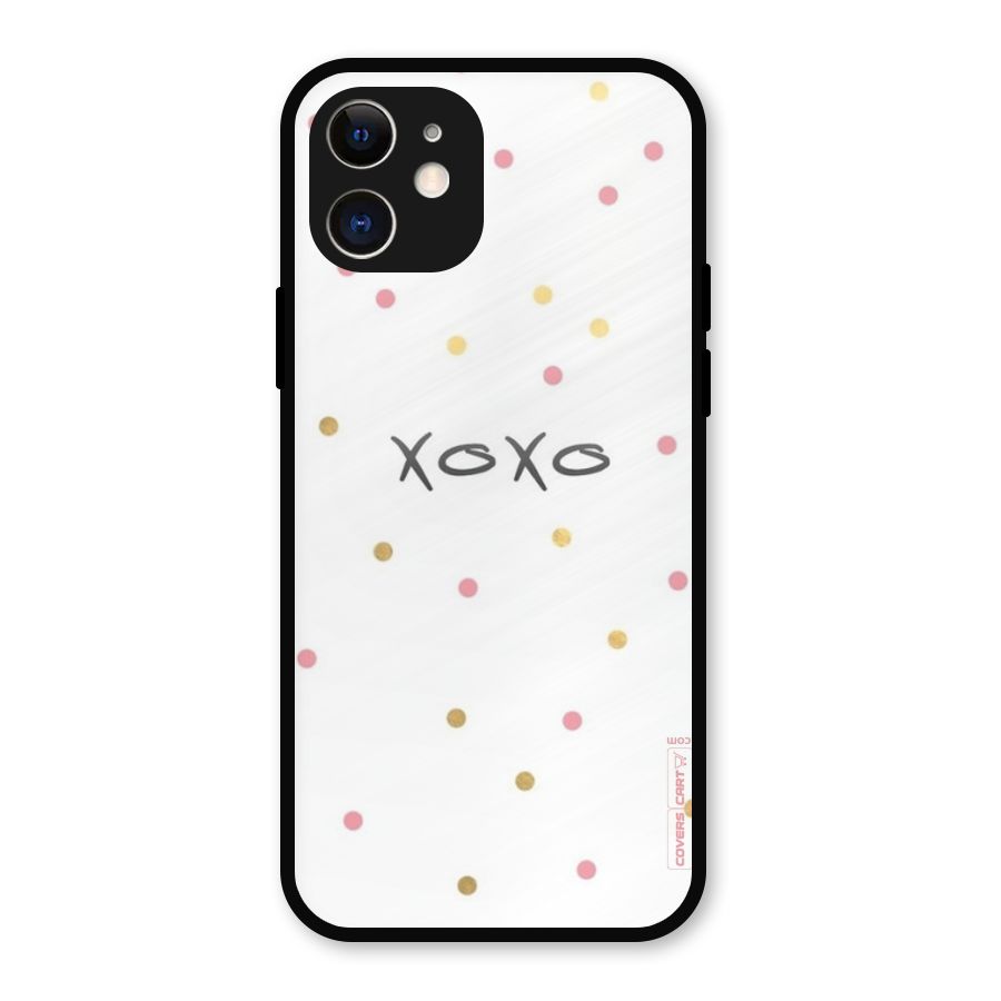 Polka Hugs Metal Back Case for iPhone 12