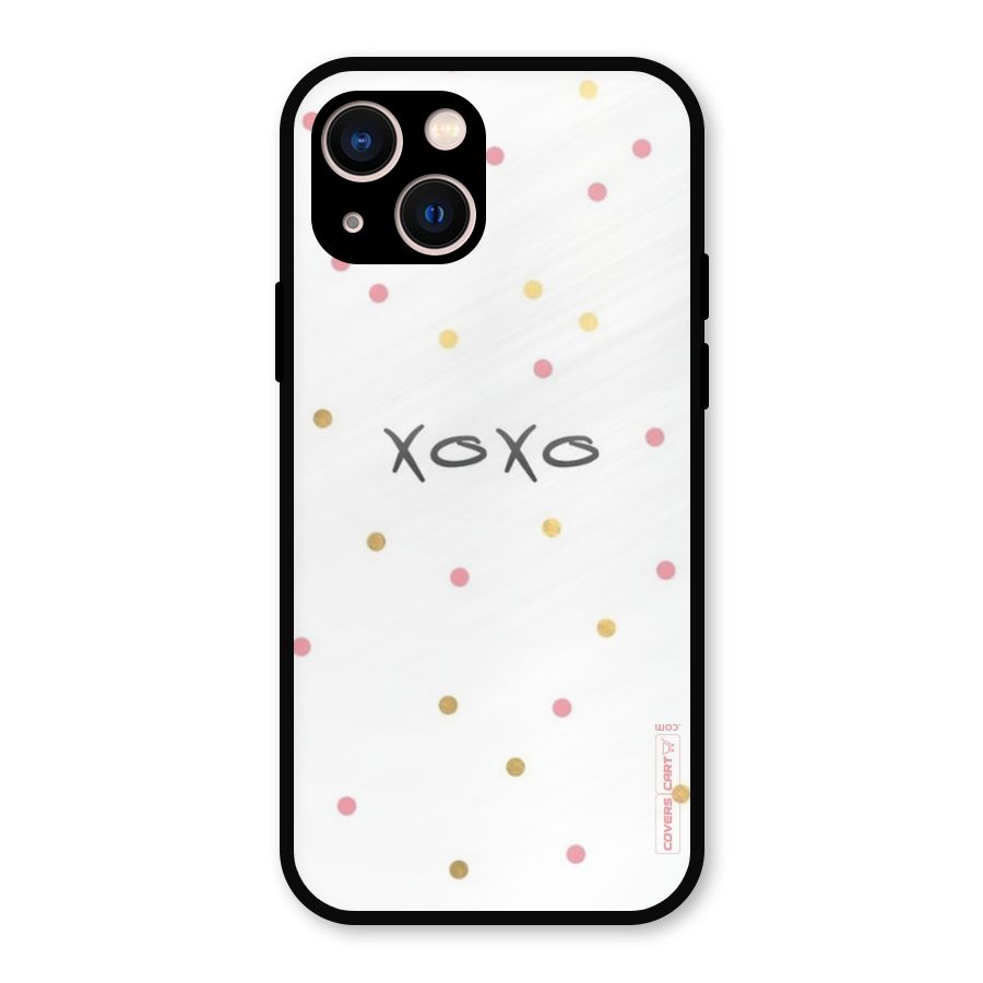 Polka Hugs Metal Back Case for iPhone 13