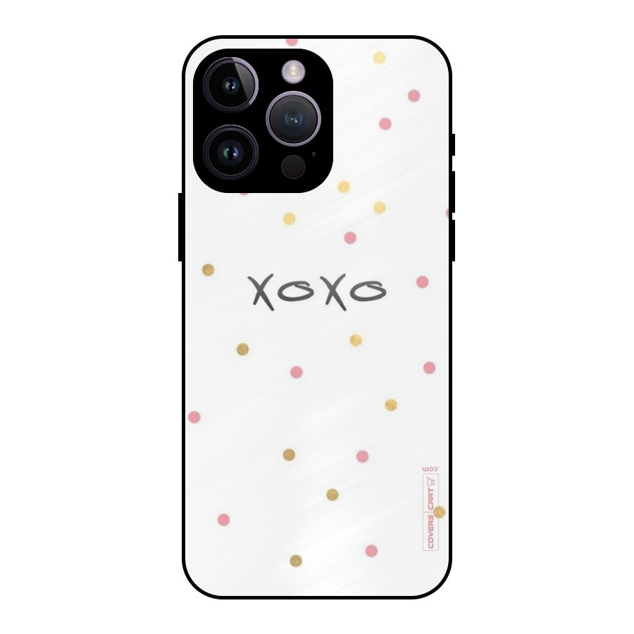 Polka Hugs Metal Back Case for iPhone 14 Pro Max