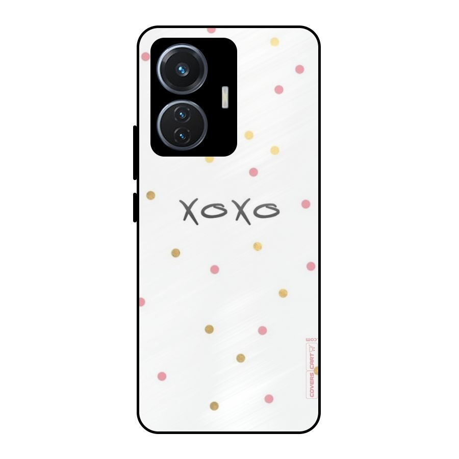 Polka Hugs Metal Back Case for iQOO Z6 44W