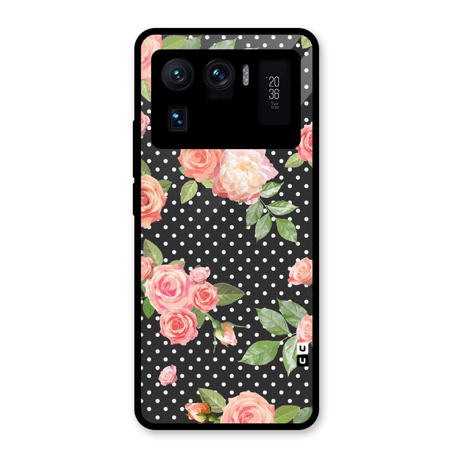 Polka Peach Glass Back Case for Mi 11 Ultra