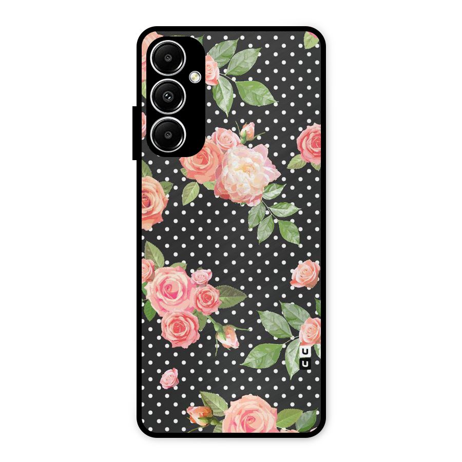 Polka Peach Metal Back Case for Galaxy A05s