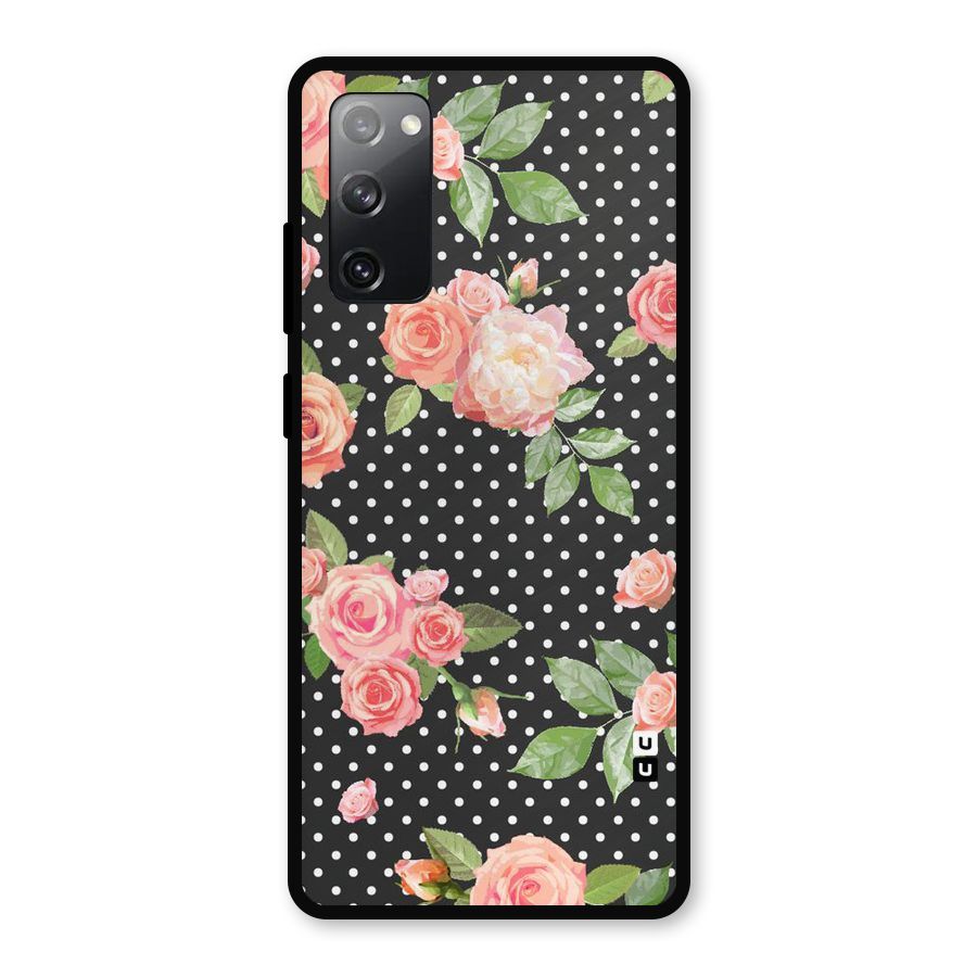 Polka Peach Metal Back Case for Galaxy S20 FE 5G