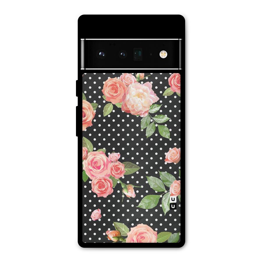 Polka Peach Metal Back Case for Google Pixel 6 Pro