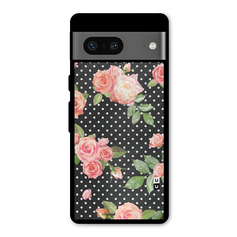Polka Peach Metal Back Case for Google Pixel 7