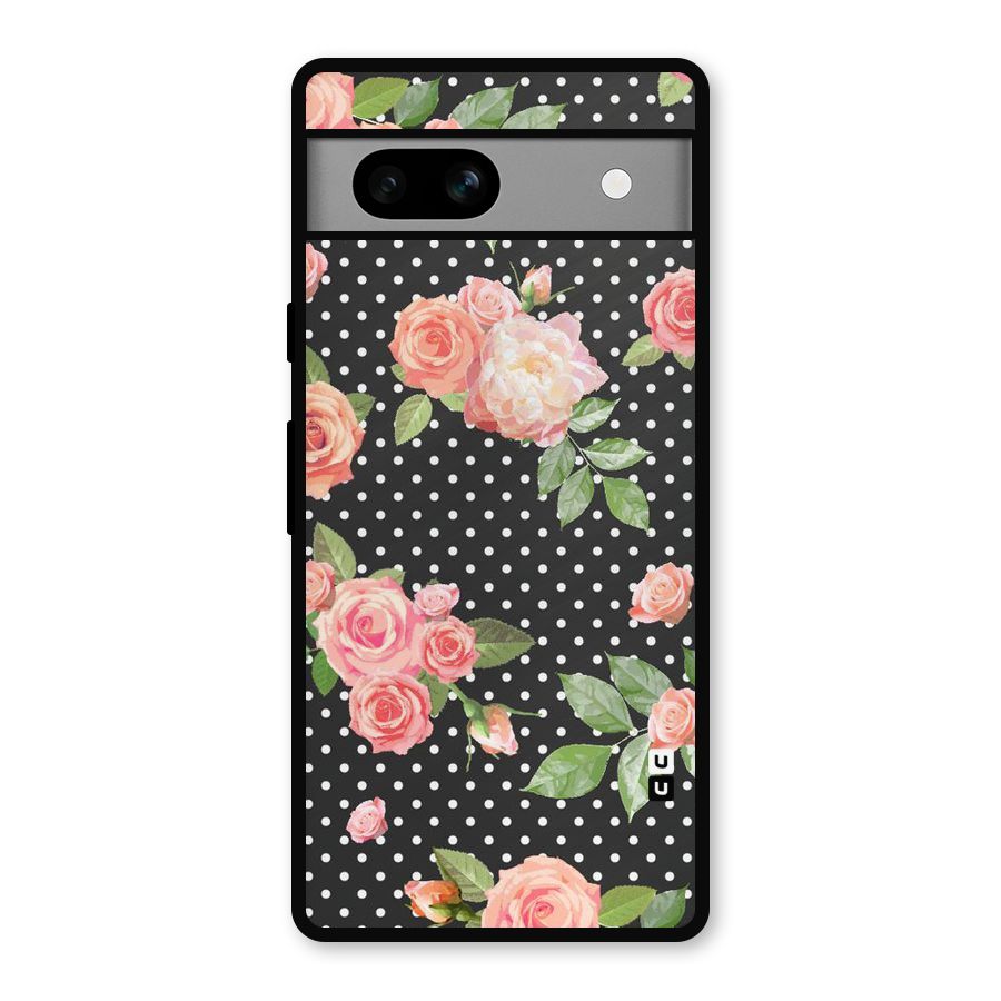 Polka Peach Metal Back Case for Google Pixel 7a