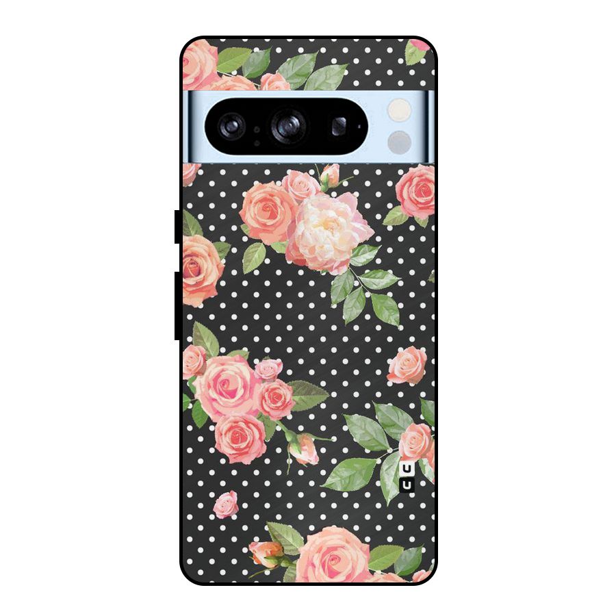 Polka Peach Metal Back Case for Google Pixel 8 Pro