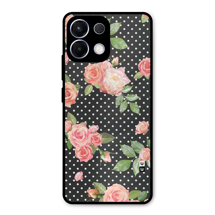 Polka Peach Metal Back Case for Oppo K13
