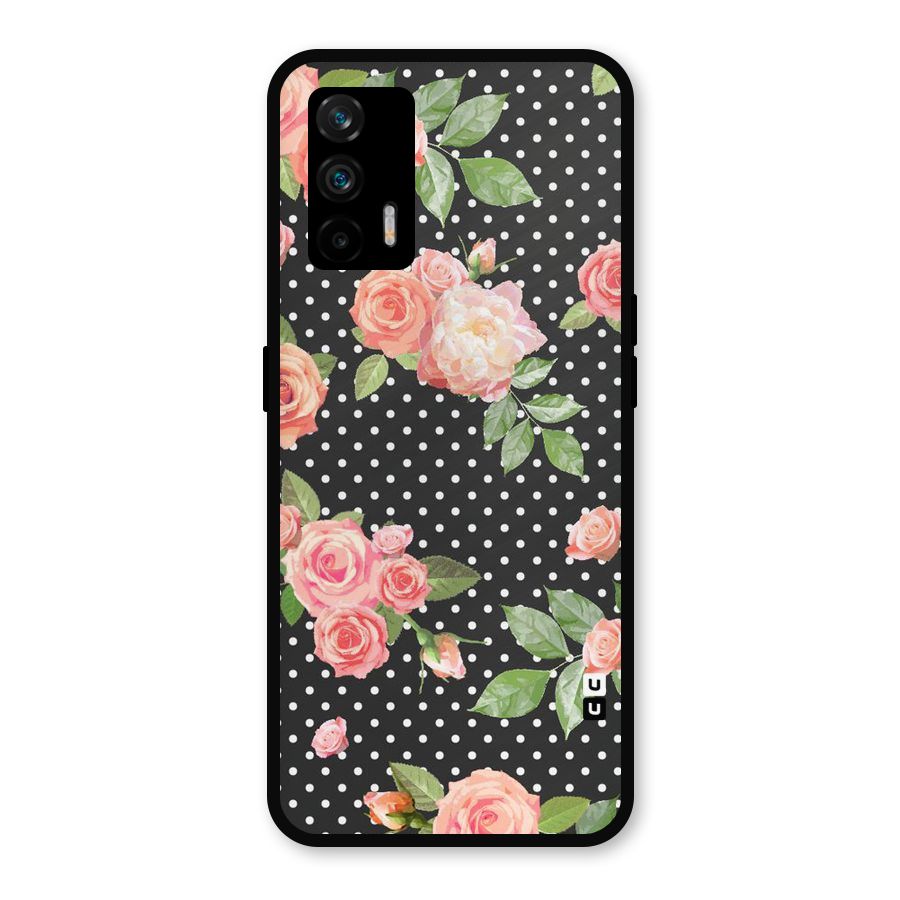Polka Peach Metal Back Case for Realme GT 5G
