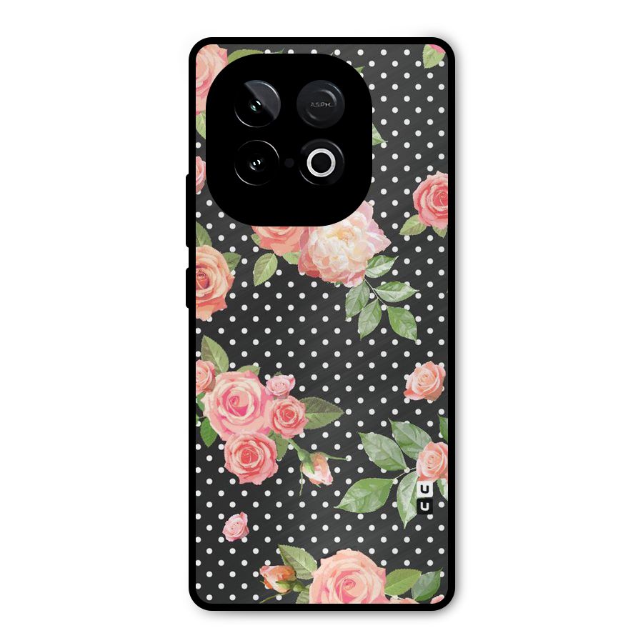 Polka Peach Metal Back Case for iQOO Neo 10