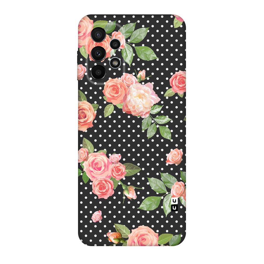 Polka Peach Original Polycarbonate Back Case for Galaxy A23