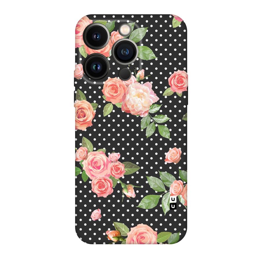 Polka Peach Original Polycarbonate Back Case for iPhone 14 Pro