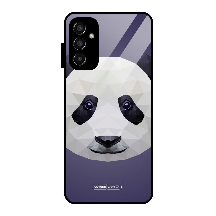 Polygon Panda Glass Back Case for Galaxy F13