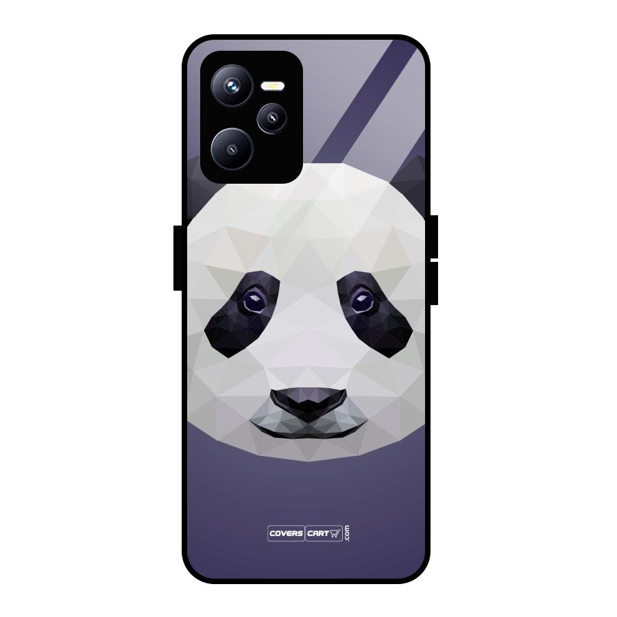Polygon Panda Glass Back Case for Realme C35