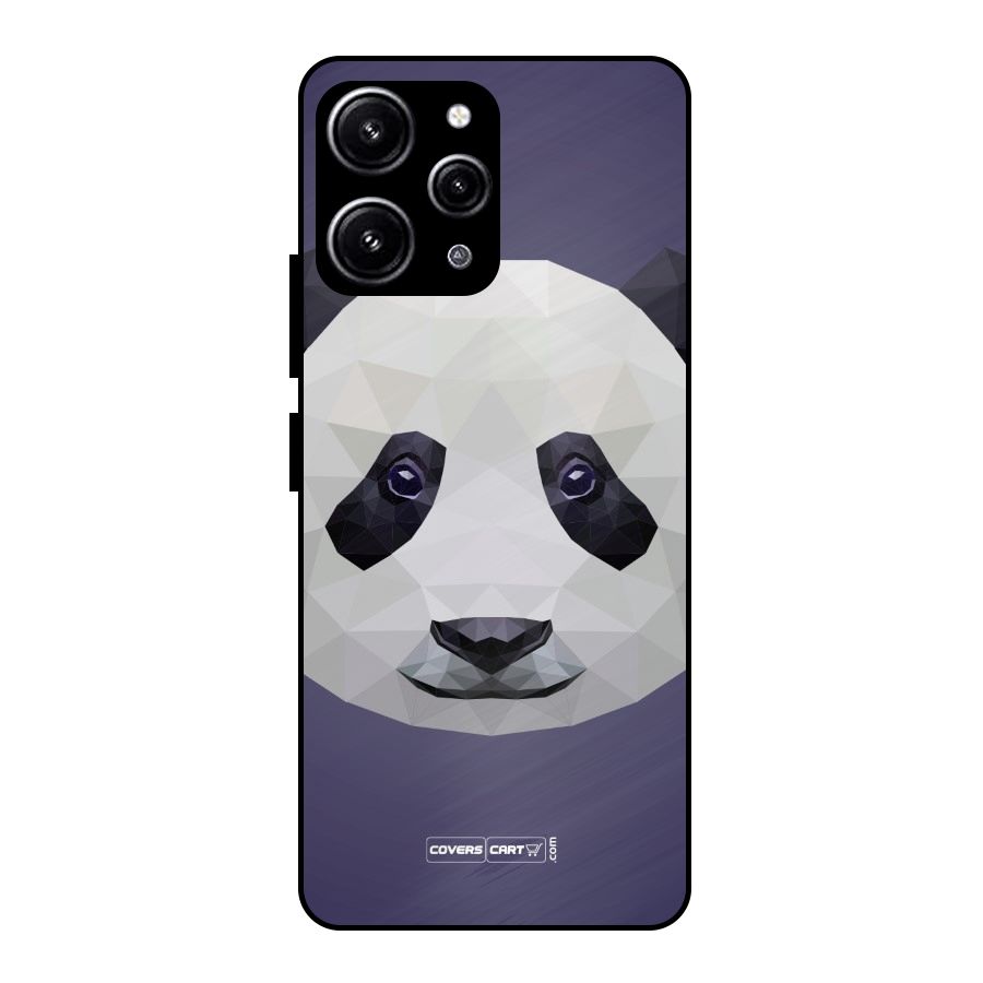 Polygon Panda Glass Back Case for Redmi 12 4G