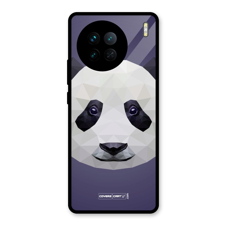 Polygon Panda Glass Back Case for Vivo X90
