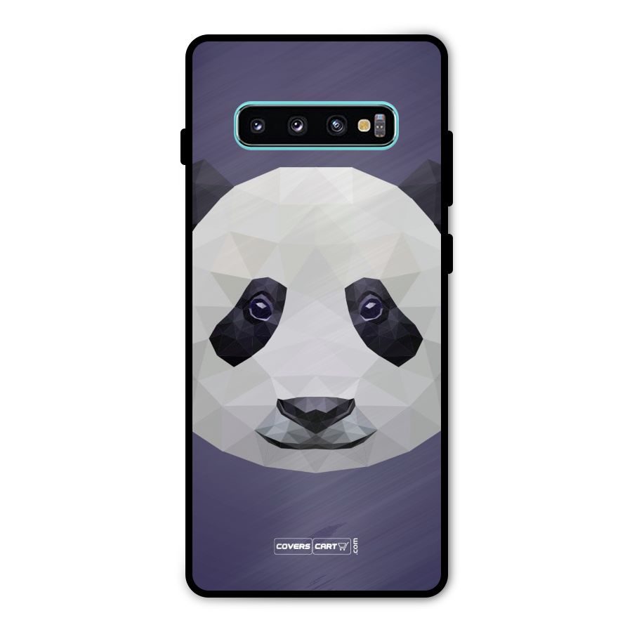 Polygon Panda Metal Back Case for Galaxy S10 Plus