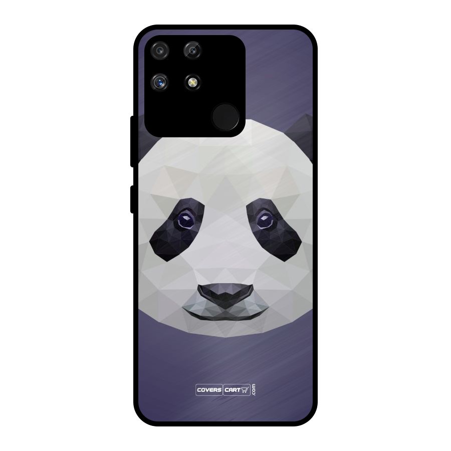 Polygon Panda Metal Back Case for Realme Narzo 50A