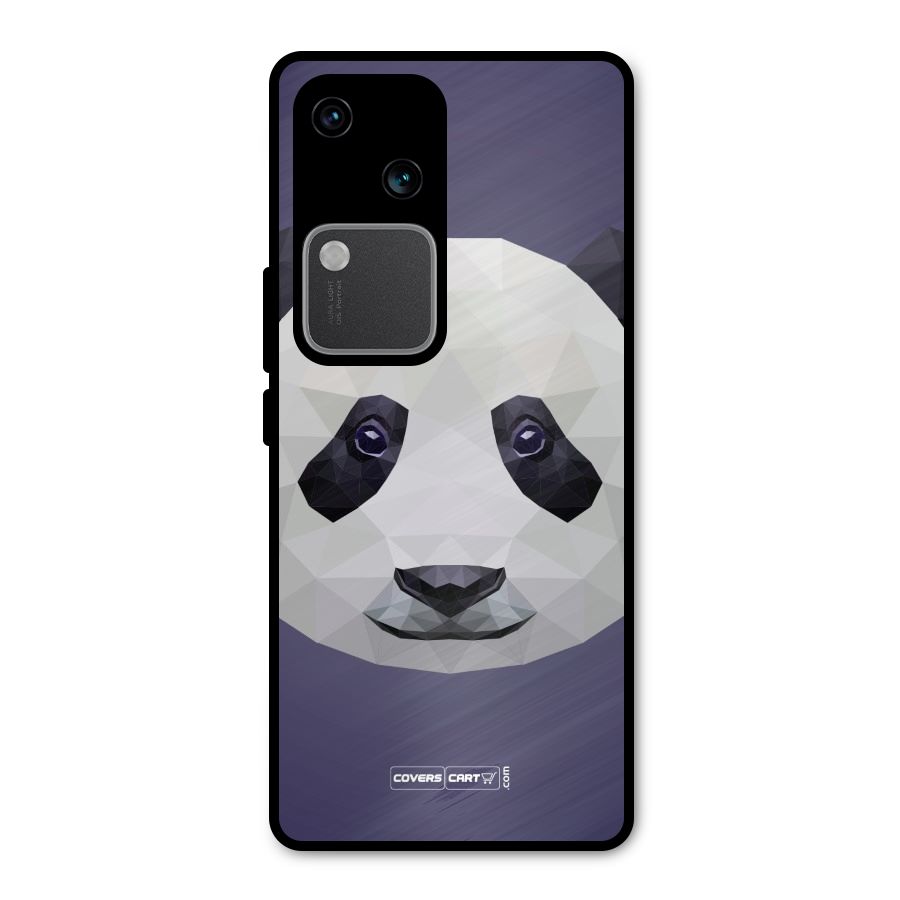 Polygon Panda Metal Back Case for Vivo V30