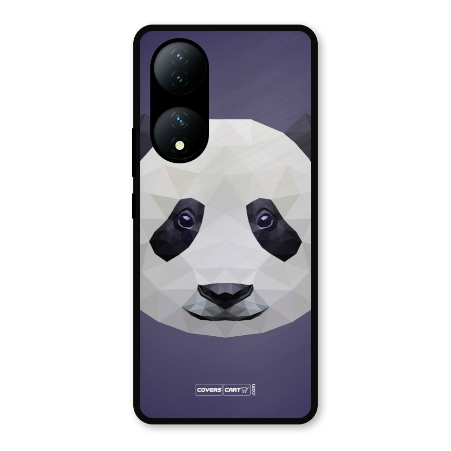 Polygon Panda Metal Back Case for Vivo Y100a