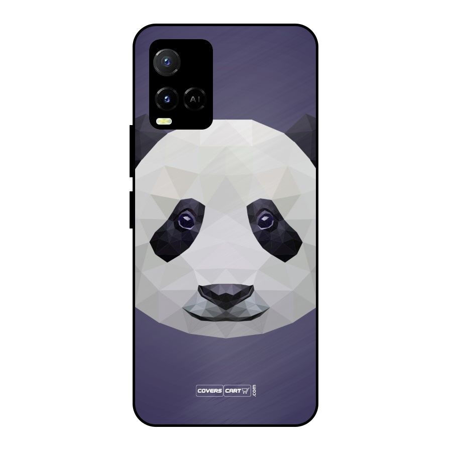 Polygon Panda Metal Back Case for Vivo Y21 2021