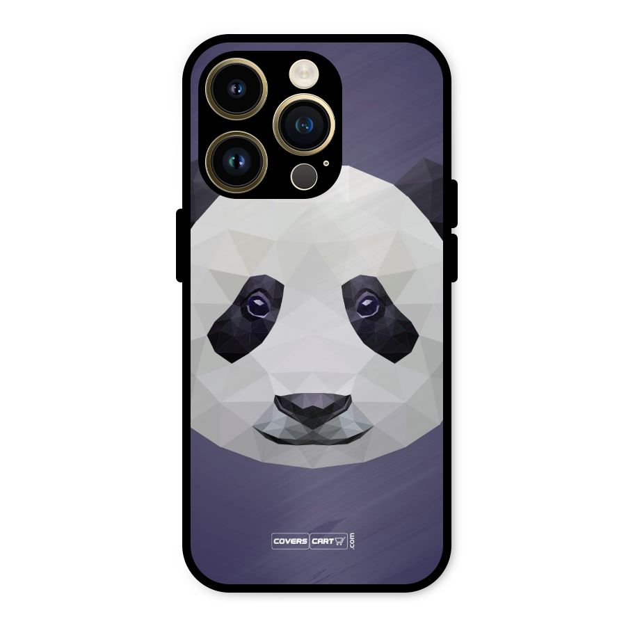 Polygon Panda Metal Back Case for iPhone 14 Pro