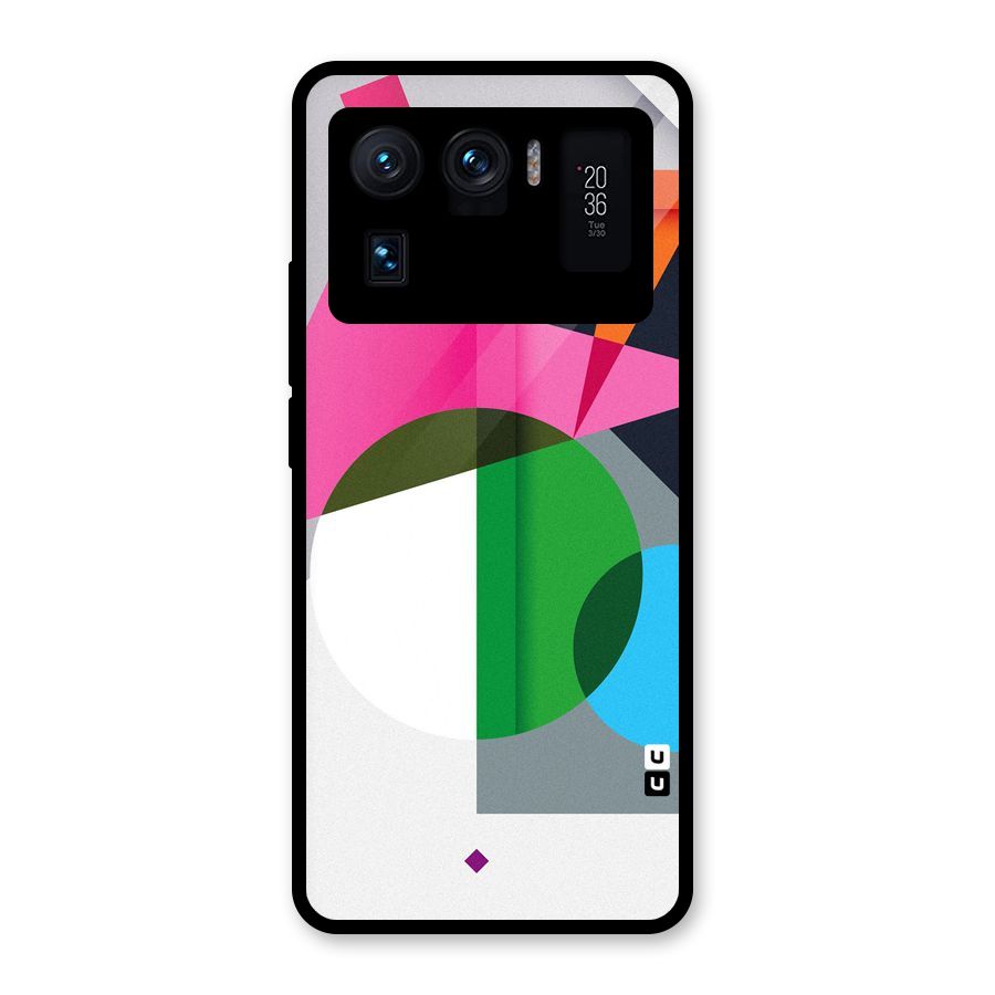 Polygons Cute Pattern Glass Back Case for Mi 11 Ultra