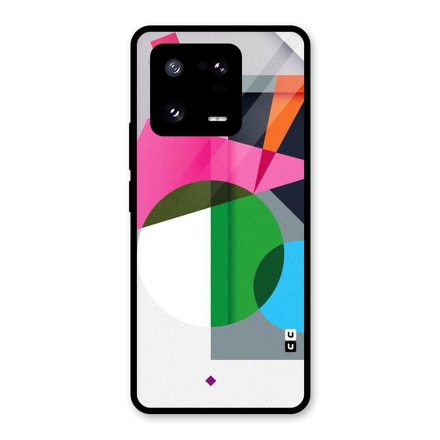 Polygons Cute Pattern Glass Back Case for Xiaomi 13 Pro