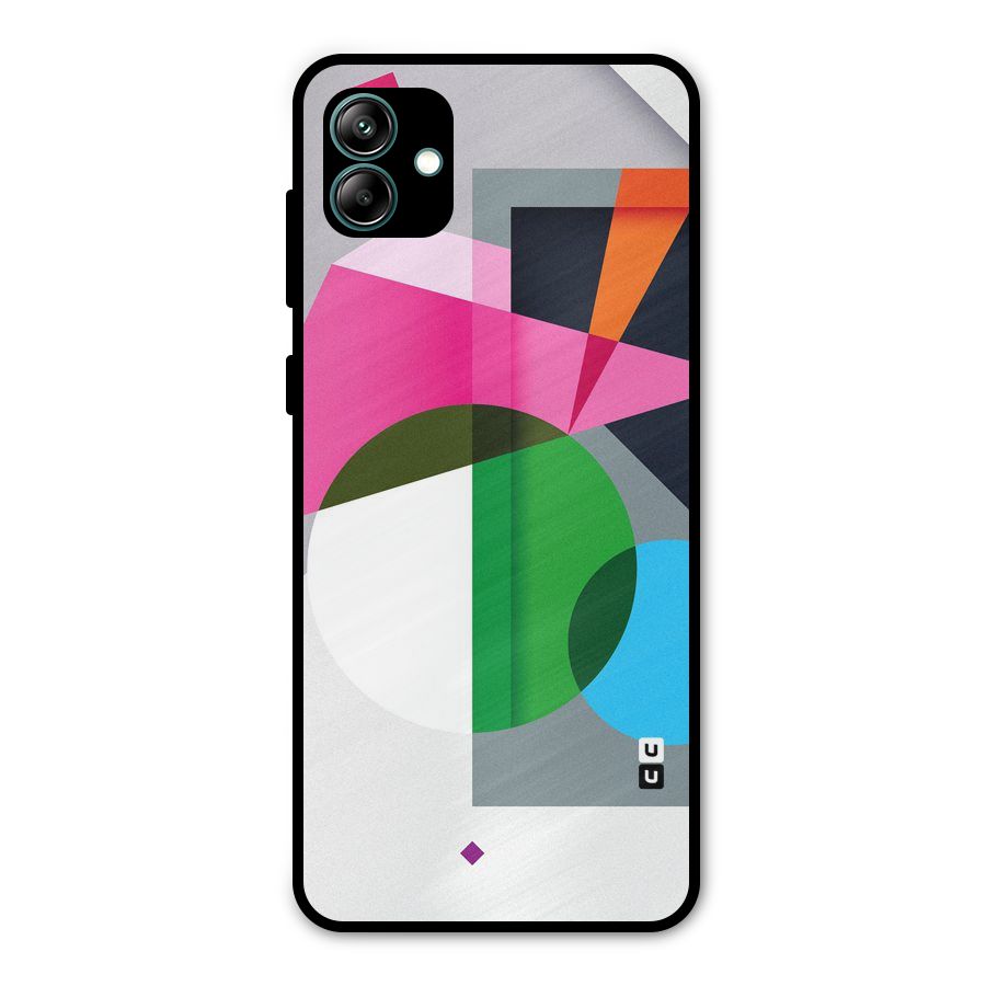 Polygons Cute Pattern Metal Back Case for Galaxy A04