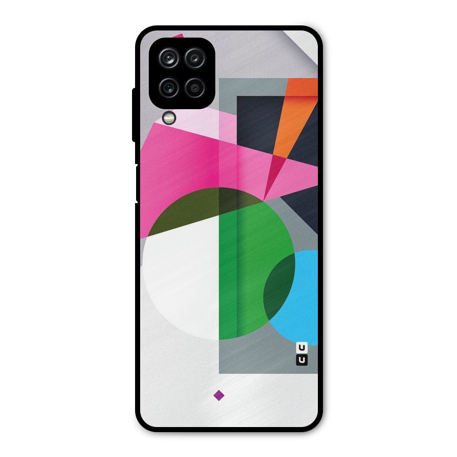 Polygons Cute Pattern Metal Back Case for Galaxy A12