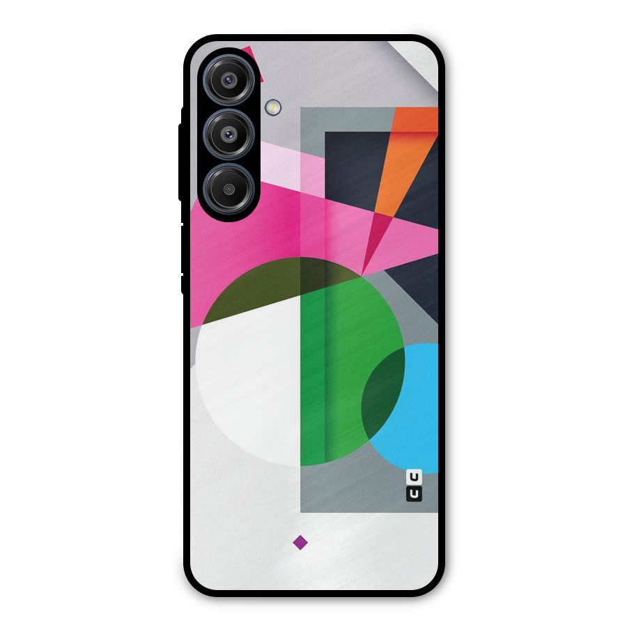 Polygons Cute Pattern Metal Back Case for Galaxy A16 5G