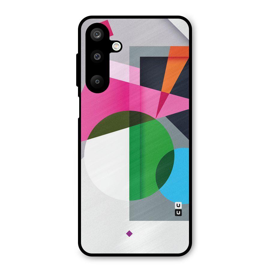 Polygons Cute Pattern Metal Back Case for Galaxy M16