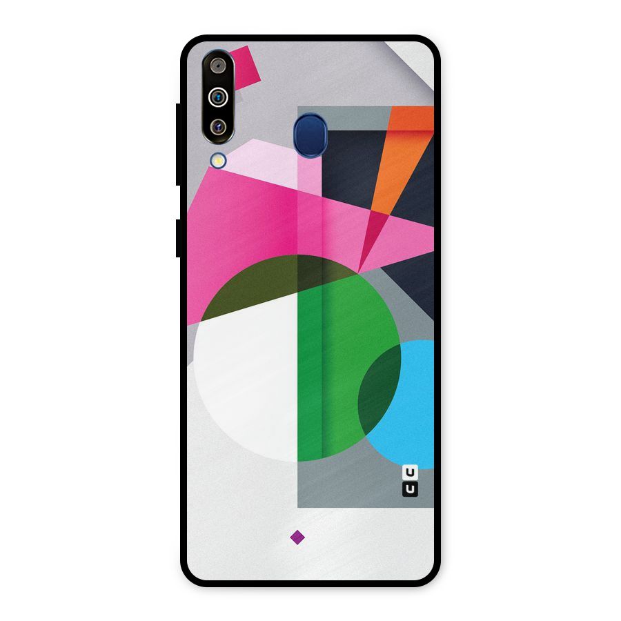 Polygons Cute Pattern Metal Back Case for Galaxy M30