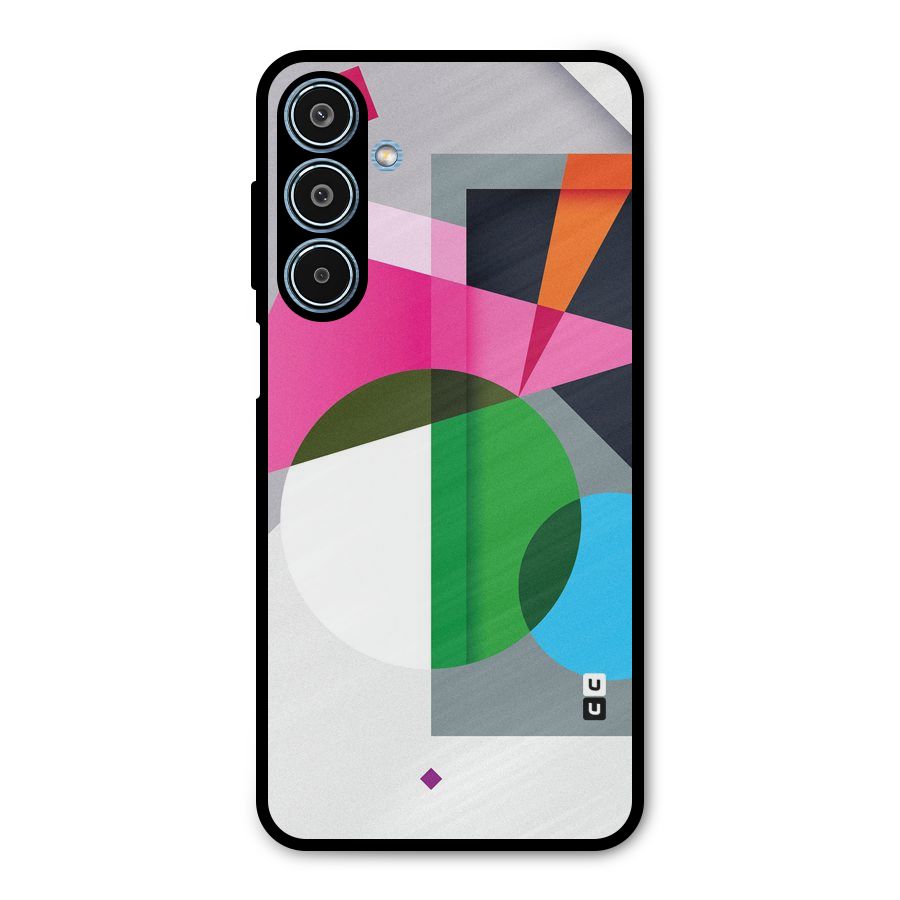 Polygons Cute Pattern Metal Back Case for Galaxy M35