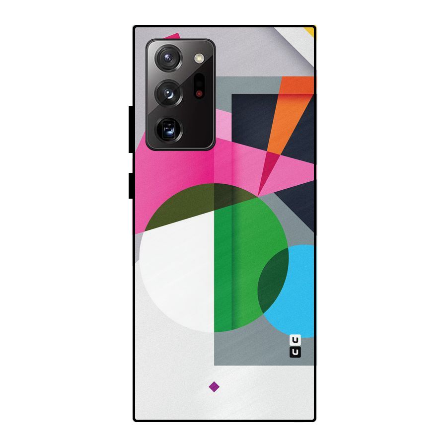 Polygons Cute Pattern Metal Back Case for Galaxy Note 20 Ultra 5G