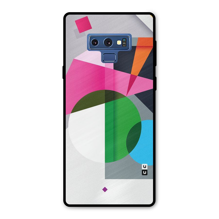 Polygons Cute Pattern Metal Back Case for Galaxy Note 9