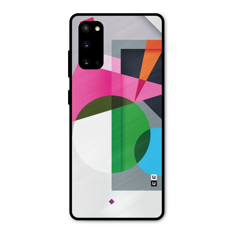 Polygons Cute Pattern Metal Back Case for Galaxy S20