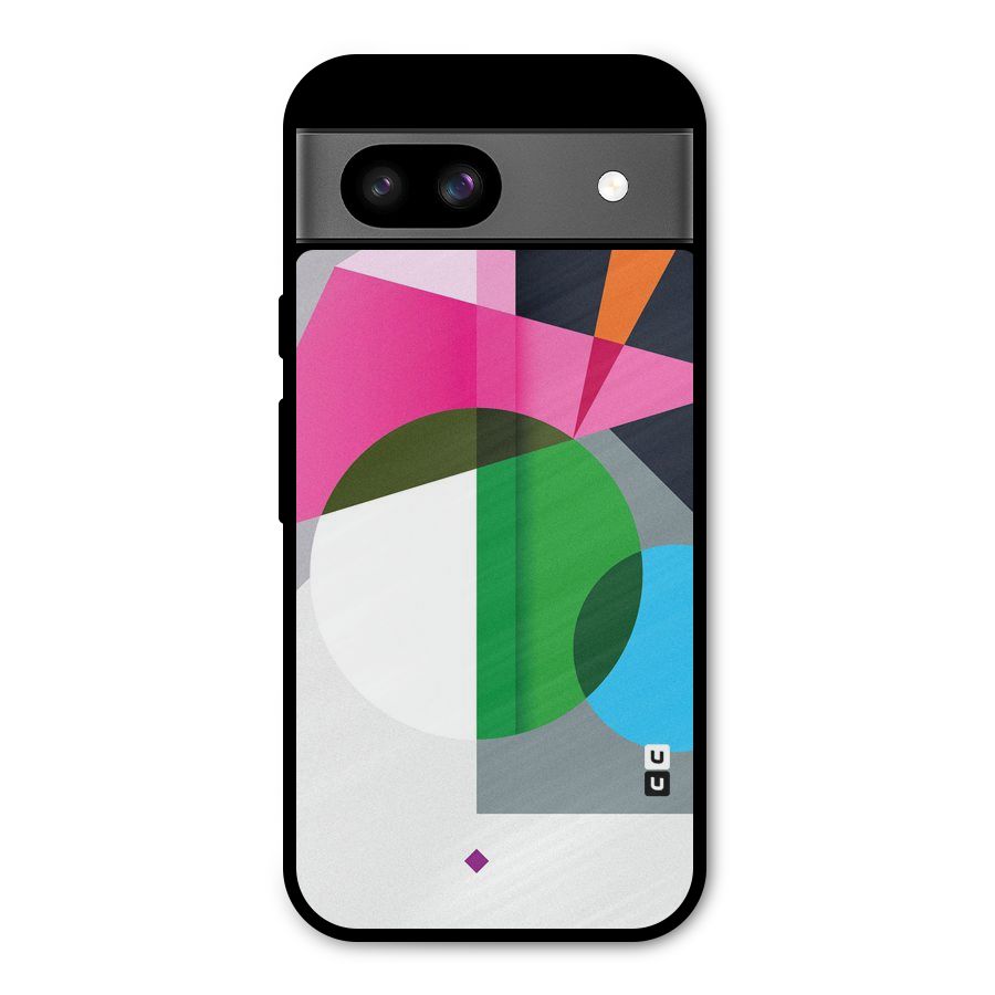 Polygons Cute Pattern Metal Back Case for Google Pixel 8a