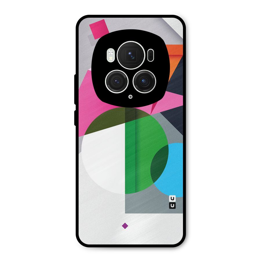 Polygons Cute Pattern Metal Back Case for Honor Magic6 Pro