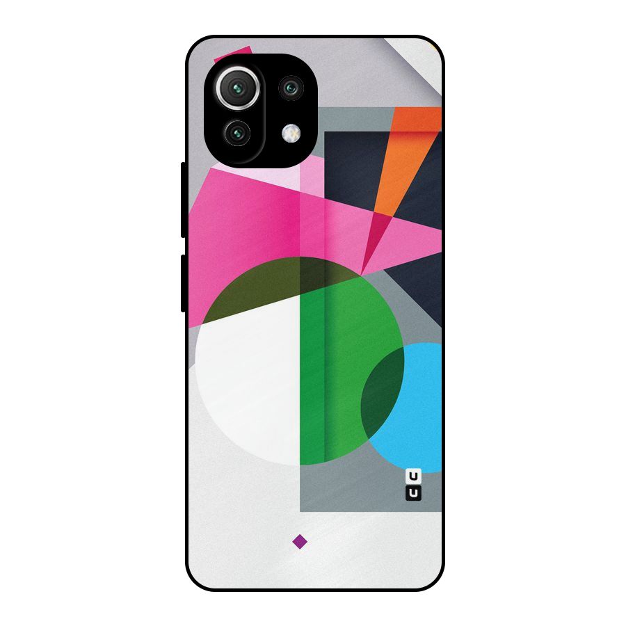 Polygons Cute Pattern Metal Back Case for Mi 11 Lite