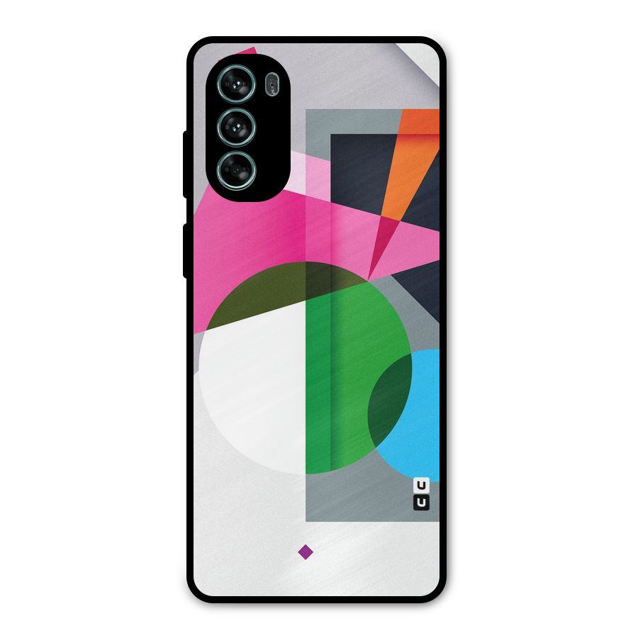 Polygons Cute Pattern Metal Back Case for Moto G62