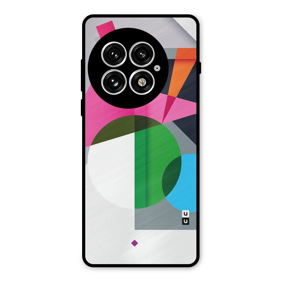 Polygons Cute Pattern Metal Back Case for OnePlus 13
