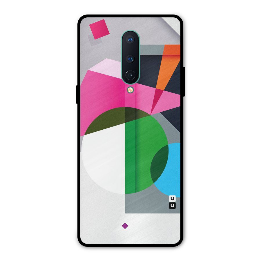 Polygons Cute Pattern Metal Back Case for OnePlus 8