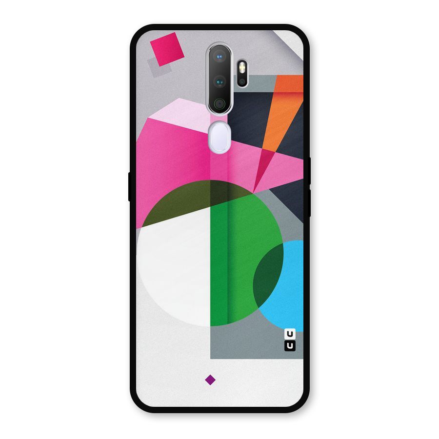 Polygons Cute Pattern Metal Back Case for Oppo A9 (2020)